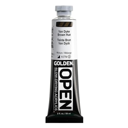 Golden OPEN Acrylfarben, 60 ml, 7462 VanDyke Brown Hue von Golden Artist Colors