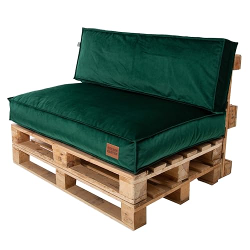 GoldenGroup Gartenset Kissen für Palettenmöbel Flaschengrün - Polsterstoff - Langlebiges und Wasserdichtes Material - Sitzkissen 120cm x 65cm x 15cm, Rückenkissen 120cm x 40cm x 10cm GoldenGroup Gartenset Kissen für Palettenmöbel Flaschengrün - Polsterstoff - Langlebiges und Wasserdichtes Material - Sitzkissen 120cm x 65cm x 15cm, Rückenkissen 120cm x 40cm x 10cm von GoldenGroup