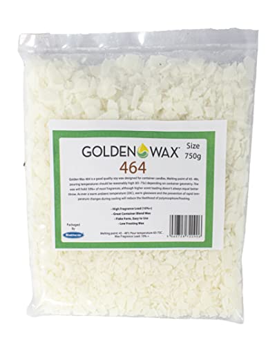Goldenwax MP27 Goldener Wachsbehälter Sojawachs 464 Flaked, weiß, 1 kg von Goldenwax