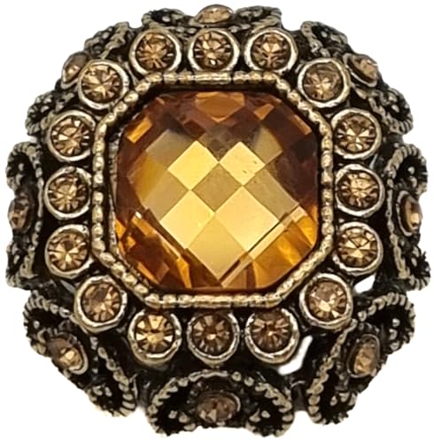 Goldgöre 5 Metall Strass Knöpfe gold gelb mit Stein mit Öse zum Annähen 22 mm Goldgöre 5 Metall Strass Knöpfe gold gelb mit Stein mit Öse zum Annähen 22 mm von Goldgöre