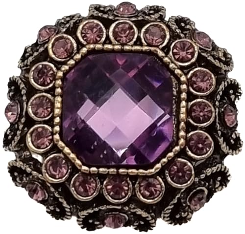 Goldgöre 5 Metall Strass Knöpfe gold lila violett mit Stein mit Öse zum Annähen 22 mm Goldgöre 5 Metall Strass Knöpfe gold lila violett mit Stein mit Öse zum Annähen 22 mm von Goldgöre