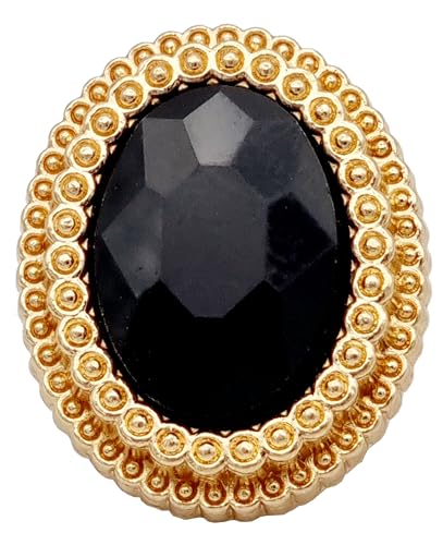Goldgöre 5 Metall Strass Knöpfe gold schwarz mit Stein mit Öse zum Annähen 20 mm Goldgöre 5 Metall Strass Knöpfe gold schwarz mit Stein mit Öse zum Annähen 20 mm von Goldgöre