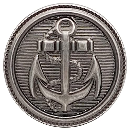 Goldgöre 5 maritime Metall Knöpfe silber mit Anker mit Öse zum Annähen 20 mm Goldgöre 5 maritime Metall Knöpfe silber mit Anker mit Öse zum Annähen 20 mm von Goldgöre