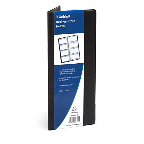 Goldline klassische Visitenkarten-Mappe PVC 64 Sichthüllen für 128 Karten 280 x 110 mm schwarz Goldline klassische Visitenkarten-Mappe PVC 64 Sichthüllen für 128 Karten 280 x 110 mm schwarz von Exacompta