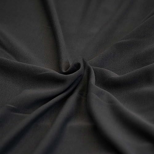 (10,97 /m2) Stoff Modissimo | Strickstoff mit Modal zum Nähen | Meterware ab 100cm (schwarz) von Goldschmidt
