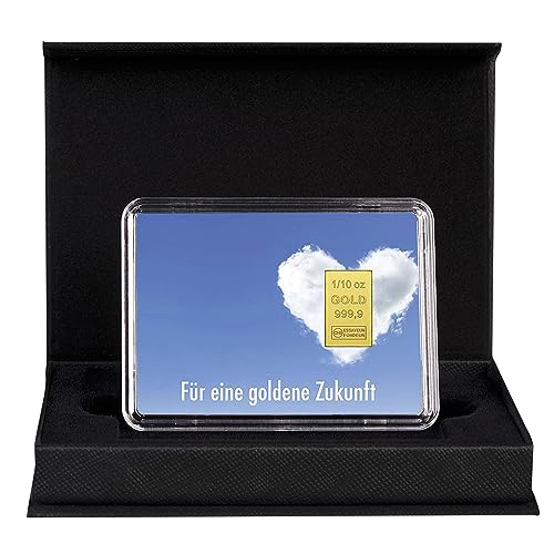 Goldstücke24 - Für eine goldene Zukunft - Goldbarren 3,11g in schwarzer Geschenkbox - Tolle Geschenkidee von Goldstücke24