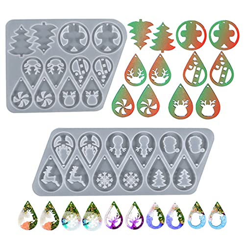 2 Stück Weihnachtsanhänger Silikonformen Epoxidharz Formen Ohrringe Silikonform Harz Gießformen Weihnachten Anhänger Resin Mold Schneeflocke Silikonform für DIY Ohrring Anhänger Weihnachten Geschenk 2 Stück Weihnachtsanhänger Silikonformen Epoxidharz Formen Ohrringe Silikonform Harz Gießformen Weihnachten Anhänger Resin Mold Schneeflocke Silikonform für DIY Ohrring Anhänger Weihnachten Geschenk von Goldyida