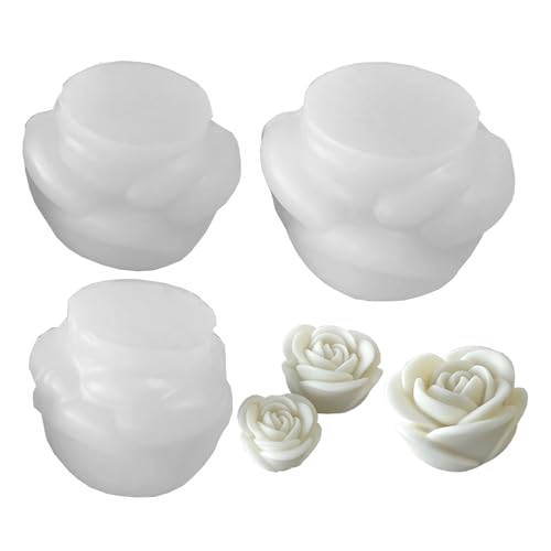 Goldyida 3 Stück Blume Kerzengießformen Rose Blumen Silikonform 3D silikonform Kerzenform Blumen Kerzen Silikonform Silikon Gießformen für Kerzen für Muttertag Valentinstag Geburtstagsfeier Goldyida 3 Stück Blume Kerzengießformen Rose Blumen Silikonform 3D silikonform Kerzenform Blumen Kerzen Silikonform Silikon Gießformen für Kerzen für Muttertag Valentinstag Geburtstagsfeier von Goldyida