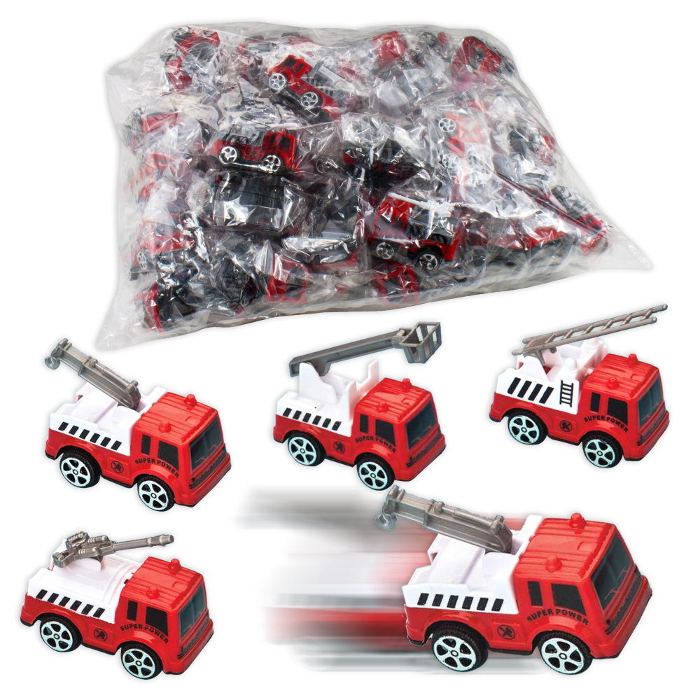Großpack Aufziehauto Feuerwehr mit Rückzug-Funktion, 48 Stück, 7 cm Großpack Aufziehauto Feuerwehr mit Rückzug-Funktion, 48 Stück, 7 cm von Golf Toys