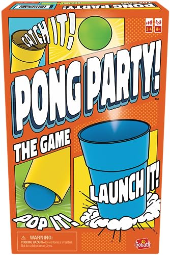 Goliath Pong Party, Gesellschaftsspiel für Kinder ab 8 Jahren, Partyspiel für 2 bis 4 Spieler von Goliath Toys