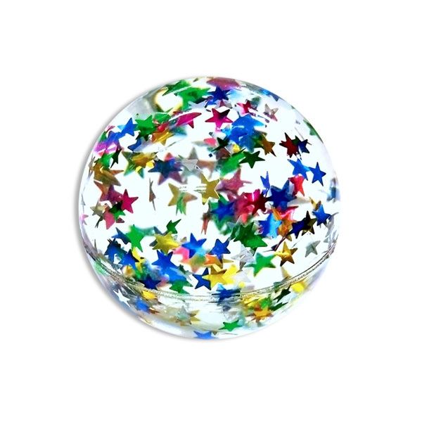 Flummi Klassiker mit bunten Sternchen, 1 Stk, 4,3cm Flummi Klassiker mit bunten Sternchen, 1 Stk, 4,3cm von Gollnest & Kiesel GmbH & Co. KG