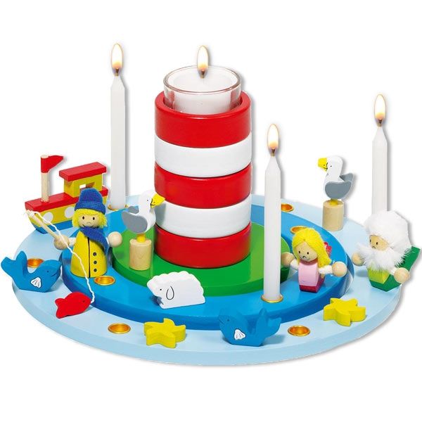 Goki Geburtstagskranz "Leuchtturm", 1 Set, Ø 25cm Goki Geburtstagskranz "Leuchtturm", 1 Set, Ø 25cm von Gollnest & Kiesel GmbH & Co. KG