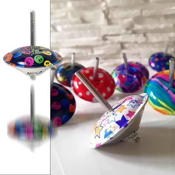 Hüpfender Kreisel, mit Starter, 1 Stk, Ø 4,5cm