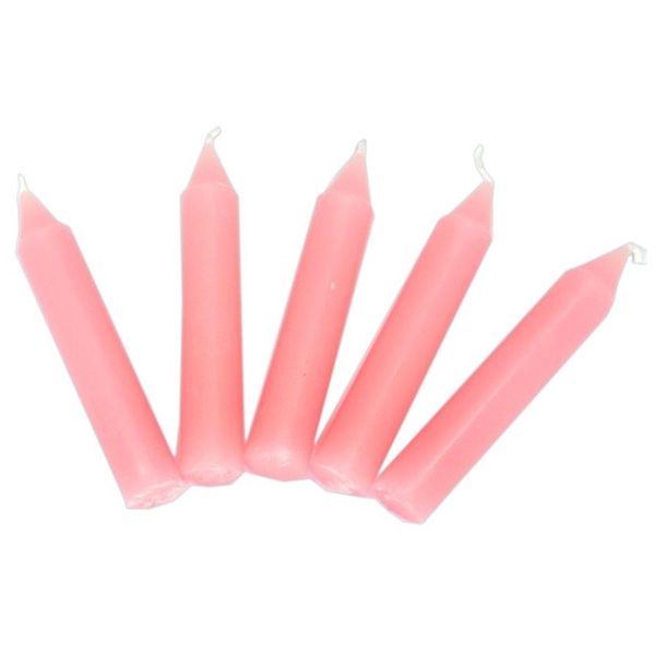 Kerzen für Geburtstagszüge 10 Stück, rosa Wachskerzen, je 8 × 1,3 cm von Gollnest & Kiesel GmbH & Co. KG