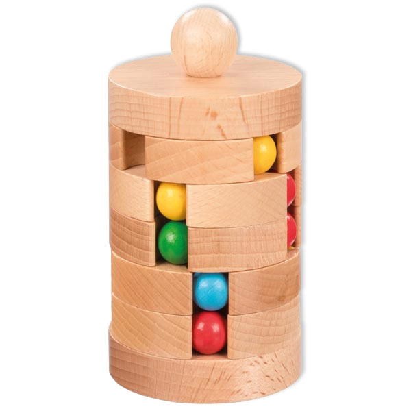 Kugelturm aus Holz, Geduldsspiel für Kinder von Gollnest & Kiesel KG