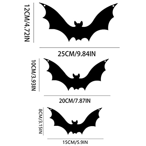 Gonetre 3 PCs Metallschläger Halloween Hanging Dekorationen Edelstahl Bat Ornamente für Home Outdoor Party Accessoires Gartenwanddekoration Gonetre 3 PCs Metallschläger Halloween Hanging Dekorationen Edelstahl Bat Ornamente für Home Outdoor Party Accessoires Gartenwanddekoration von Gonetre