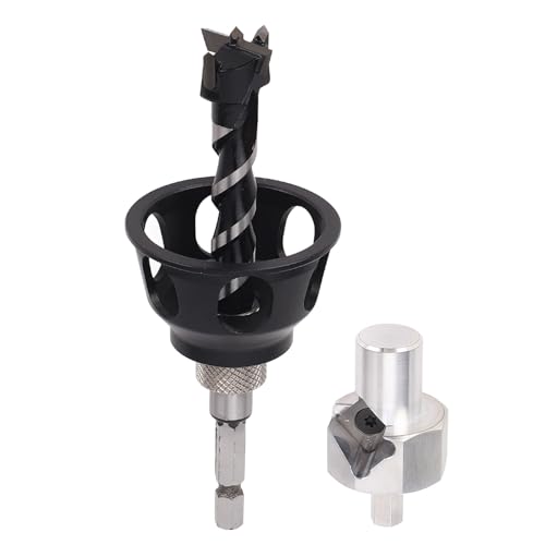 Gonetre Dog Hole Chamfer Tool Set Professionelles Stabiles Aluminium -Legierung 19mm Bohrer Bit Vertikaler Bohrlokator Kit für Holzverarbeitungsbank Hundelochbohrung Gonetre Dog Hole Chamfer Tool Set Professionelles Stabiles Aluminium -Legierung 19mm Bohrer Bit Vertikaler Bohrlokator Kit für Holzverarbeitungsbank Hundelochbohrung von Gonetre