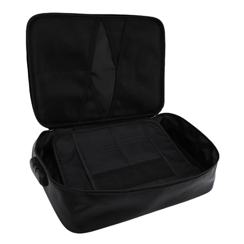 Gonetre Feuerfeste Dokumentbeutel mit Kombinationsperre Großkapazität Multi -Taschen -Aktenbeutel für Passzertifikat Organizer Fiberglas -Stoff 36x27x10 Cm von Gonetre