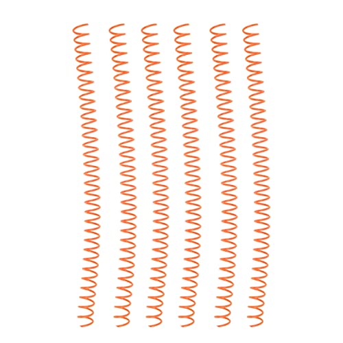 Gonetre Spiralbindungsspule Premium Kunststoff Langlebige Kapazität 30 Löcher 13mm Durchmesser für die Büroklassenzimmerbibliothek 20pcs Kit (Orange) von Gonetre