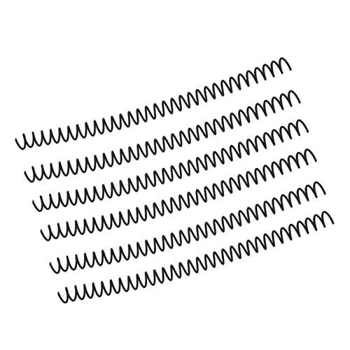 Gonetre Spiralbindungsspule Premium Kunststoff Langlebige Kapazität 30 Löcher 13mm Durchmesser für die Büroklassenzimmerbibliothek 20pcs Kit (Schwarz) von Gonetre