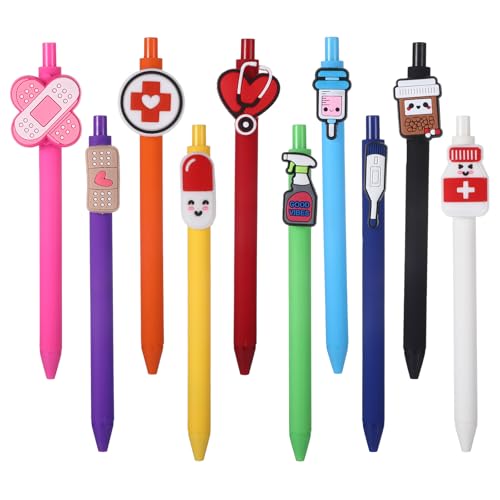 10 Stück Krankenschwester Zubehör Stifte Bunt, Nurse Accessories Lustige Krankenschwester Geschenke für Kugelschreiber, Nurse Stift Geschenk für Krankenschwestern Medizinische 10 Stück Krankenschwester Zubehör Stifte Bunt, Nurse Accessories Lustige Krankenschwester Geschenke für Kugelschreiber, Nurse Stift Geschenk für Krankenschwestern Medizinische von GooDengFull