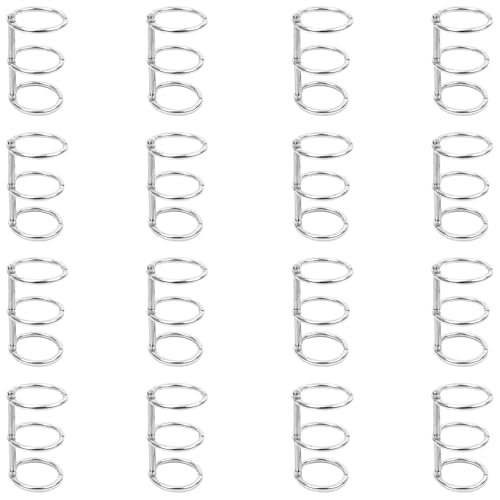 16 Stück Buchringe Metallringe 20mm Buchbinderringe 3 Ring Offener Dreifachring Buchbinder Set für Lochstanzer Papier Ringhefter Karteikarten Ring Buchring für Buch Binden Scrapbook Notebook Fotoalben 16 Stück Buchringe Metallringe 20mm Buchbinderringe 3 Ring Offener Dreifachring Buchbinder Set für Lochstanzer Papier Ringhefter Karteikarten Ring Buchring für Buch Binden Scrapbook Notebook Fotoalben von GooDengFull