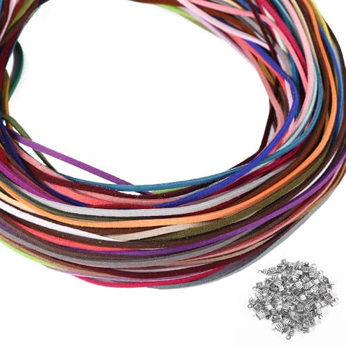 60 Stück 60 m 60 Farben Lederbänder 1 m Pro Farbe Lederband Plus 100 Kopfseile Ketten Flache Lederschnur Vintage Leder Schnur für DIY Schmuck Armband Halskette Basteln Handwerk 60 Stück 60 m 60 Farben Lederbänder 1 m Pro Farbe Lederband Plus 100 Kopfseile Ketten Flache Lederschnur Vintage Leder Schnur für DIY Schmuck Armband Halskette Basteln Handwerk von GooDengFull