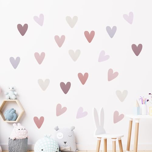 GooDengFull 72 Stück Wandtattoo Kinderzimmer Sticker Boho Herzen Wandtattoo für Wände, Möbel, Türen etc. PVC-Material, Khaki, grün, Braun, grau, Herzform, Matte, Innenbereich, Wandsticker GooDengFull 72 Stück Wandtattoo Kinderzimmer Sticker Boho Herzen Wandtattoo für Wände, Möbel, Türen etc. PVC-Material, Khaki, grün, Braun, grau, Herzform, Matte, Innenbereich, Wandsticker von GooDengFull