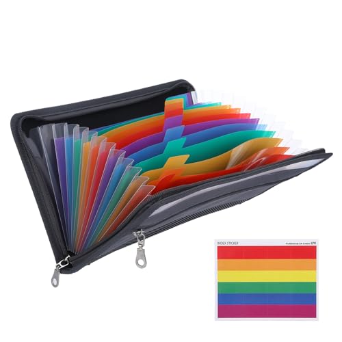 Fächermappe A5 Dokumentenmappe mit Reißverschluss 13 Fächern Ordner Organizer Dokumententasche A5 Mappe mit Fächern Geld Organizer Haushaltsbuch mit Geldfächer für Schecks Rechnungen Coupon(29×16 Cm) Fächermappe A5 Dokumentenmappe mit Reißverschluss 13 Fächern Ordner Organizer Dokumententasche A5 Mappe mit Fächern Geld Organizer Haushaltsbuch mit Geldfächer für Schecks Rechnungen Coupon(29×16 Cm) von GooDengFull