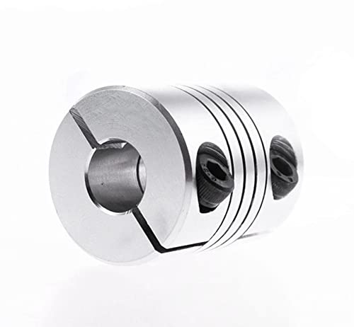 GooEquip 1 Stück Wellenkupplung Flexible Kupplung 6,35 mm bis 10 mm Kupplungen D25 L30 6,35 x 10 mm Anschluss Flexible Kupplung für 3D-Drucker CNC-Maschine und Servostufenmotor GooEquip 1 Stück Wellenkupplung Flexible Kupplung 6,35 mm bis 10 mm Kupplungen D25 L30 6,35 x 10 mm Anschluss Flexible Kupplung für 3D-Drucker CNC-Maschine und Servostufenmotor von GooEquip