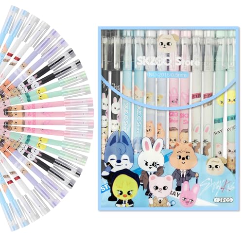 GooLich Stray Kids Merch 24er-Packung mit SKZ Schwarz-Blauen Kugelschreibern, Sechs Verschiedene Designs, Skzoo Merch Ideale Schreibgeräte für K-Pop Straykids Fans Zum Signieren GooLich Stray Kids Merch 24er-Packung mit SKZ Schwarz-Blauen Kugelschreibern, Sechs Verschiedene Designs, Skzoo Merch Ideale Schreibgeräte für K-Pop Straykids Fans Zum Signieren von GooLich