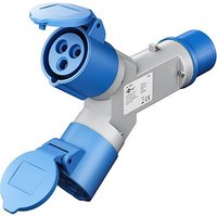 goobay Camping 2-fach CEE-Verteiler blau von Goobay