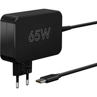 goobay Ladekabel mit Adapter schwarz, Kabellänge: 1,8 m, 65 Watt von Goobay