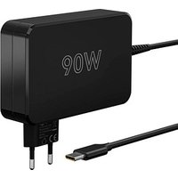 goobay Ladekabel mit Adapter schwarz, Kabellänge: 1,8 m, 90 Watt von Goobay