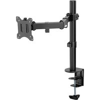 goobay Monitor-Halterung Single Flex 58528 schwarz für 1 Monitor, Tischklemme von Goobay