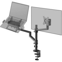 goobay Notebook-Monitor-Halterung Deluxe 74417 schwarz für 1 Monitor und 1 Notebook, Tischbohrung, Tischklemme goobay Notebook-Monitor-Halterung Deluxe 74417 schwarz für 1 Monitor und 1 Notebook, Tischbohrung, Tischklemme von Goobay