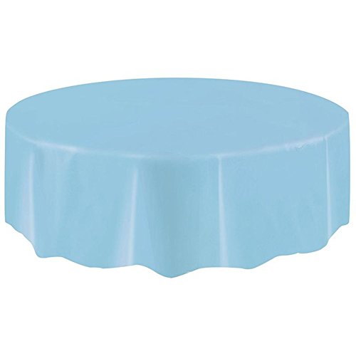 Good01 PEVA Einweg-Tischdecke, Kunststoff, Farbe weiß, 84 cm, PEVA, himmelblau, 2,1 m von Good01