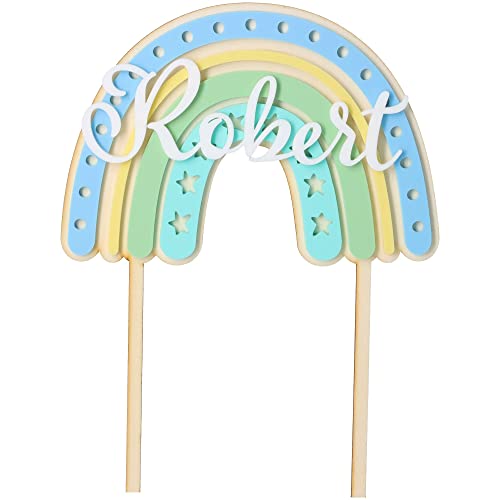 Goodtimes Cake Topper Regenbogen Stern mit individuellem Namen aus Holz & Acryl 19,5cm x 15cm Goodtimes Cake Topper Regenbogen Stern mit individuellem Namen aus Holz & Acryl 19,5cm x 15cm von Goodtimes