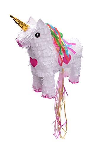 Goodtimes Pinata Einhorn Weiß/Gold Set mit Stock zum Schlagen und Brille 47cm hoch Partyspiel Zum Befüllen mit Süßigkeiten und zerschlagen Als Geschen Goodtimes Pinata Einhorn Weiß/Gold Set mit Stock zum Schlagen und Brille 47cm hoch Partyspiel Zum Befüllen mit Süßigkeiten und zerschlagen Als Geschen von Goodtimes