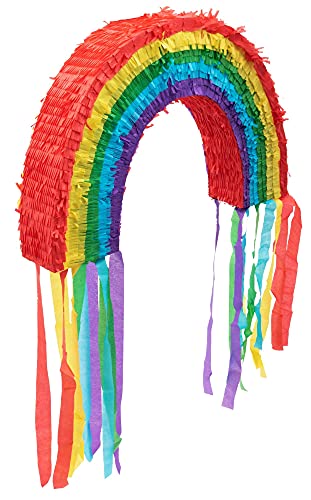 Goodtimes Pinata Regenbogen 37cm hoch Partyspiel Zum Befüllen mit Süßigkeiten und zerschlagen Als Geschenkidee für Geburtstag Hochzeit JGA von Goodtimes
