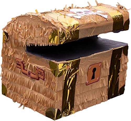 Goodtimes Pinata Schatztruhe Braun 30cm lang Partyspiel Zum Befüllen mit Süßigkeiten und zerschlagen Als Geschenkidee für Geburtstag Hochzeit JGA Goodtimes Pinata Schatztruhe Braun 30cm lang Partyspiel Zum Befüllen mit Süßigkeiten und zerschlagen Als Geschenkidee für Geburtstag Hochzeit JGA von Goodtimes