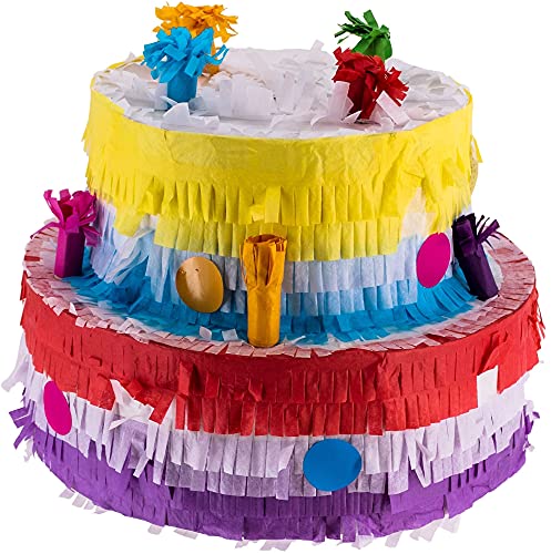 Goodtimes Pinata Torte Bunt 31cm breit Partyspiel Zum Befüllen mit Süßigkeiten und zerschlagen Als Geschenkidee für Geburtstag Hochzeit JGA Goodtimes Pinata Torte Bunt 31cm breit Partyspiel Zum Befüllen mit Süßigkeiten und zerschlagen Als Geschenkidee für Geburtstag Hochzeit JGA von Goodtimes