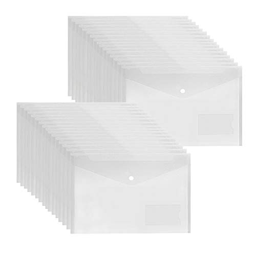 Dokumententasche A4 Transparent - 36 Stück Dokumentenmappe Sammelmappe din A4 Sichttasche mit Druckknopf Dokumententasche A4 Transparent - 36 Stück Dokumentenmappe Sammelmappe din A4 Sichttasche mit Druckknopf von GoodtoU