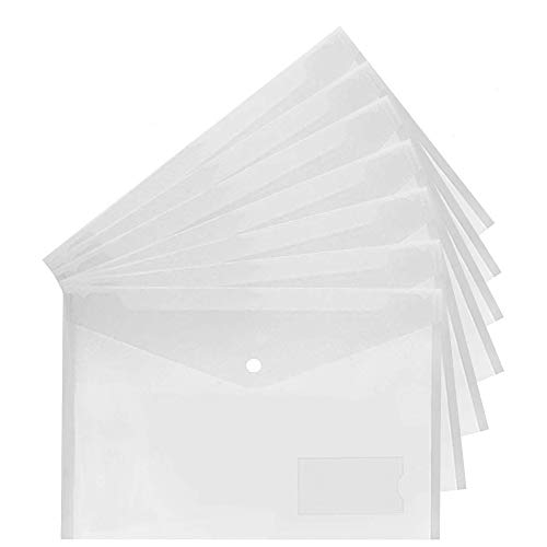 Klarsichthüllen aus Kunststoff A4-Ordner Dokumentenmappen Mappen mit Pocket 24 Pack von GoodtoU