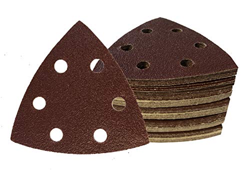 Delta-Schleifdreiecke │50 Stück │ 6-Loch │ 93 x 93 x 93 mm │ Korn 80│ für Deltaschleifer │ Schleifblätter │ dreieckige Schleifpads │ Schleifpapier │Klett-Schleifdreiecke│ Delta-Schleifdreiecke │50 Stück │ 6-Loch │ 93 x 93 x 93 mm │ Korn 80│ für Deltaschleifer │ Schleifblätter │ dreieckige Schleifpads │ Schleifpapier │Klett-Schleifdreiecke│ von Goodway