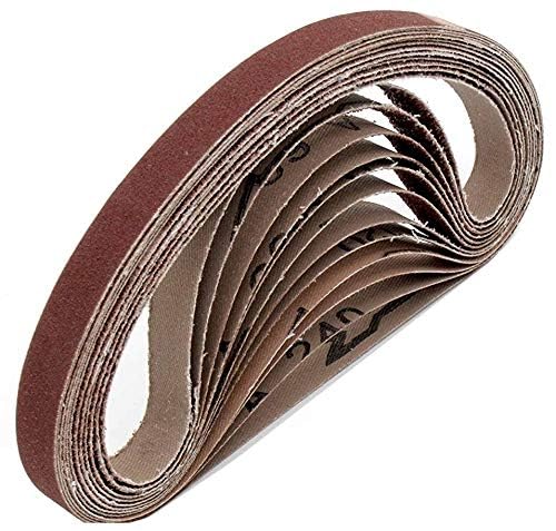 Gewebe-Schleifbänder │ 24 Stück │ 13 x 451 mm │ je 4 x Korn 40/60/80/120/180/240 │ Schleifpapier │ Schleifband-Set Gewebe-Schleifbänder │ 24 Stück │ 13 x 451 mm │ je 4 x Korn 40/60/80/120/180/240 │ Schleifpapier │ Schleifband-Set von Goodway