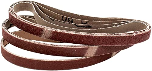 Goodway Schleifbänder – 48 Stück, 13 x 451 mm, gemischte Körnungen (K40/60/80/120/180/240) – Schleifband-Set für Feilenbandschleifer, Ideal für Holz, Metall und Kunststoff von Goodway