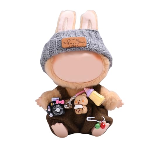 Goorder 17cm Puppenkleidung – 5er-Set Kleidung für Puppen-Outfit – Zubehör für Puppenkleidung + Brauner Plüsch-Overall – Graue Wollmütze + Kleine Kamera + Flasche + Bär, Keine Puppe Enthalten Goorder 17cm Puppenkleidung – 5er-Set Kleidung für Puppen-Outfit – Zubehör für Puppenkleidung + Brauner Plüsch-Overall – Graue Wollmütze + Kleine Kamera + Flasche + Bär, Keine Puppe Enthalten von Goorder
