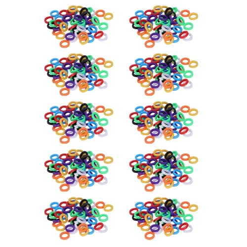 Goorvoucs 500 PCS Kleine Groesse Schlüsselkappe Identifizieren Etikett von Goorvoucs