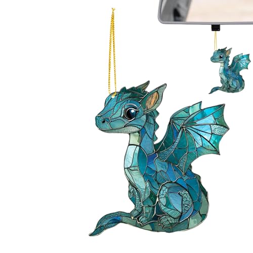Goowafur Fensterdekorationen, Lichtfänger, Lichtfänger für Fenster | Künstlerischer Drachen-Acryl-Anhänger - Wunderschöne Acryl-Außendekoration für Garten, Balkon, Fenster, Wand, Goowafur Fensterdekorationen, Lichtfänger, Lichtfänger für Fenster | Künstlerischer Drachen-Acryl-Anhänger - Wunderschöne Acryl-Außendekoration für Garten, Balkon, Fenster, Wand, von Goowafur